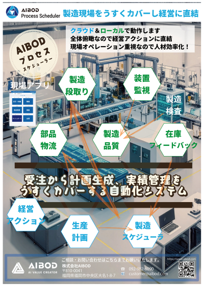 【お知らせ】製造業現場をうすくカバーし経営に直結！